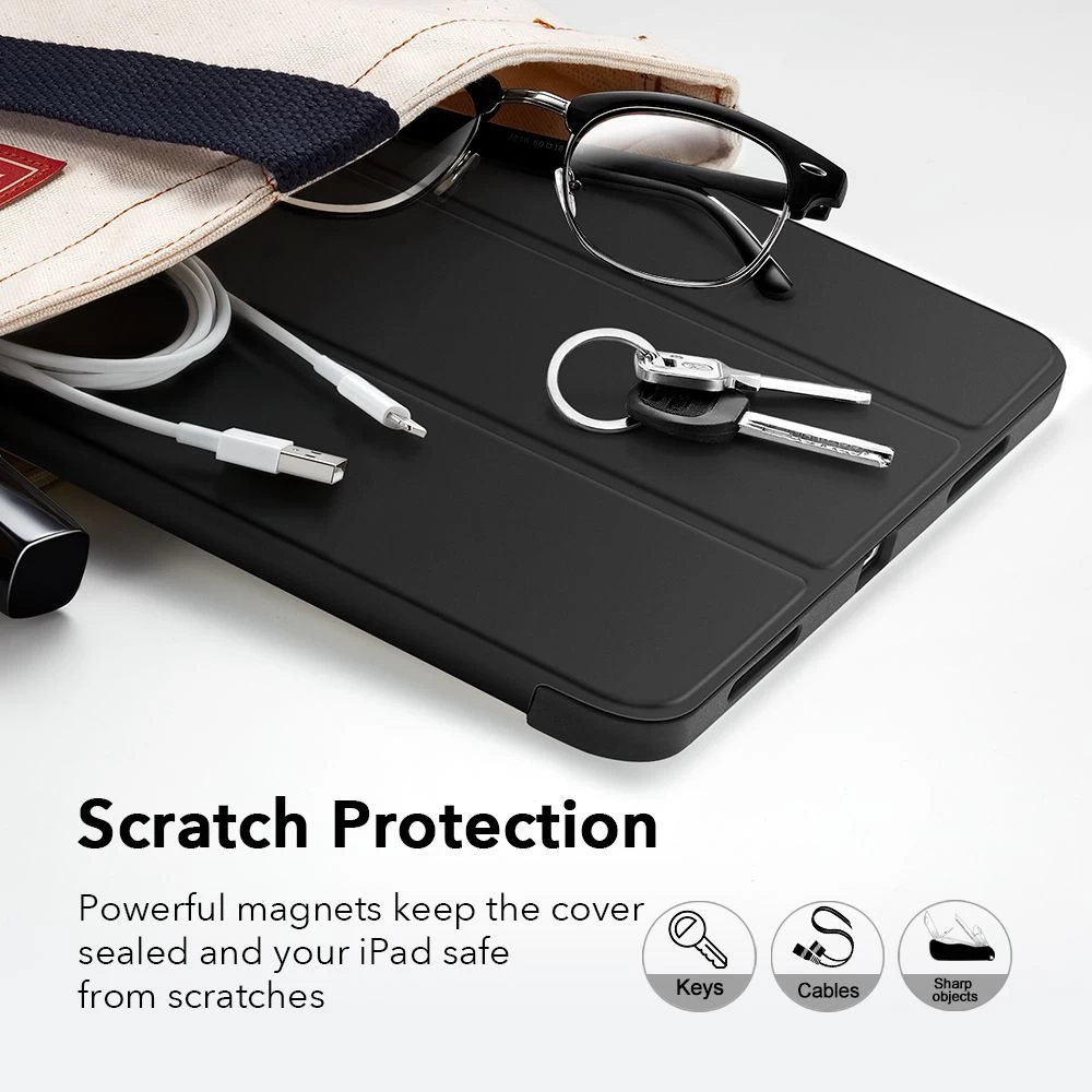 Apple iPad Air 5 (2022) tablet case black ESR Rebound Pensil 