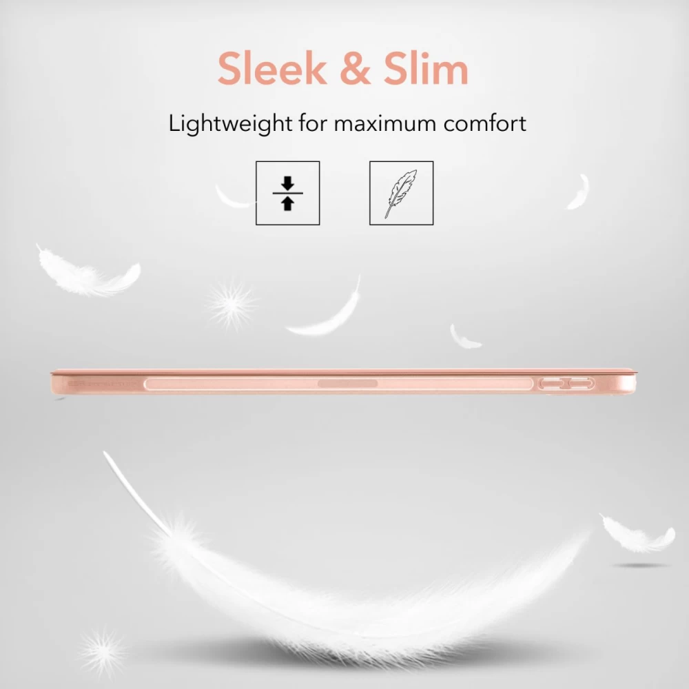 Apple iPad Air 5 (2022) tablet suojakuori, suojakotelo pinkki ESR Rebound Slim 