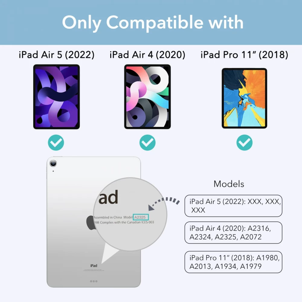 Apple iPad Air 5 (2022) tablet suojakuori, suojakotelo pinkki ESR Rebound Magnetic 