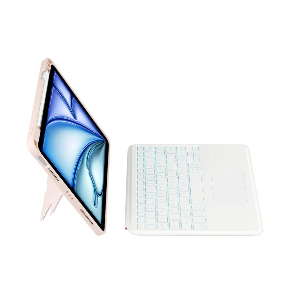 Apple iPad Air 5 (2022) tablet suojakuori, suojakotelo pinkki TECH-PROTECT SCMAG PEN + KEYBOARD
