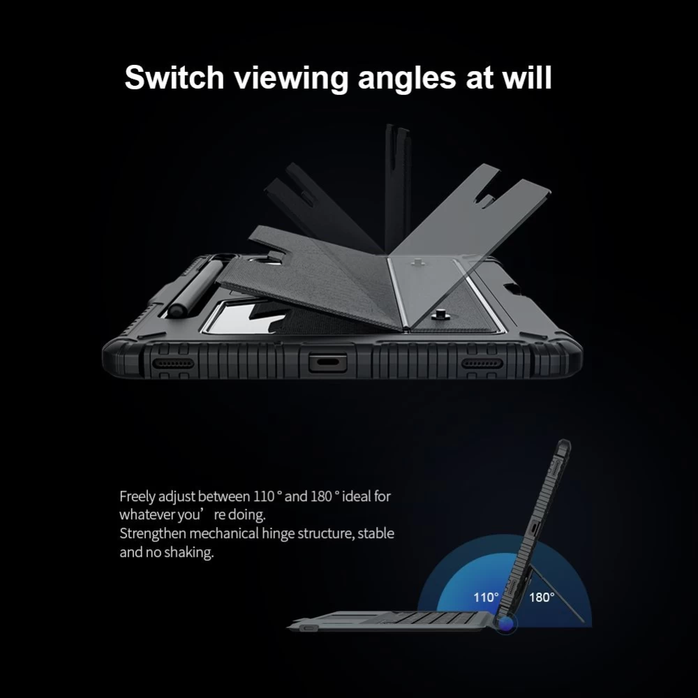 Samsung Galaxy Tab S8 чехол для планшетa черный Nillkin Bumper Combo Keyboard