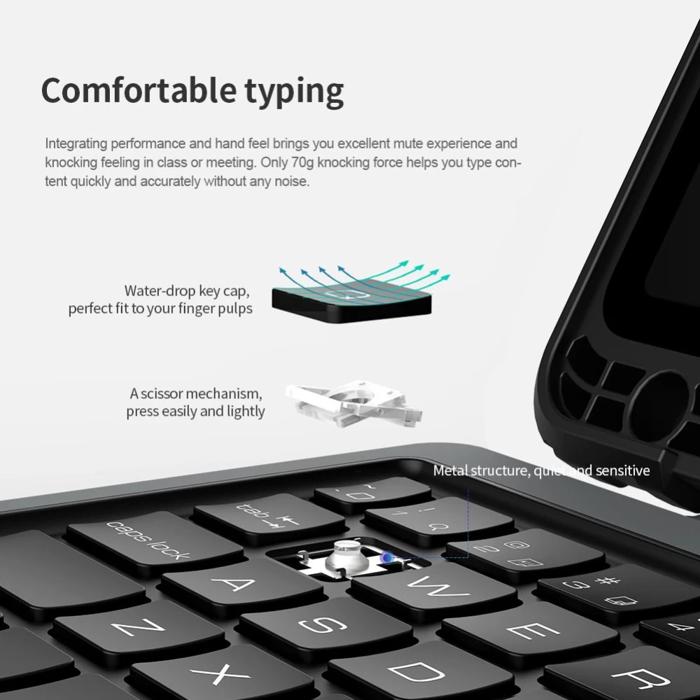 Samsung Galaxy Tab S8 чехол для планшетa черный Nillkin Bumper Combo Keyboard