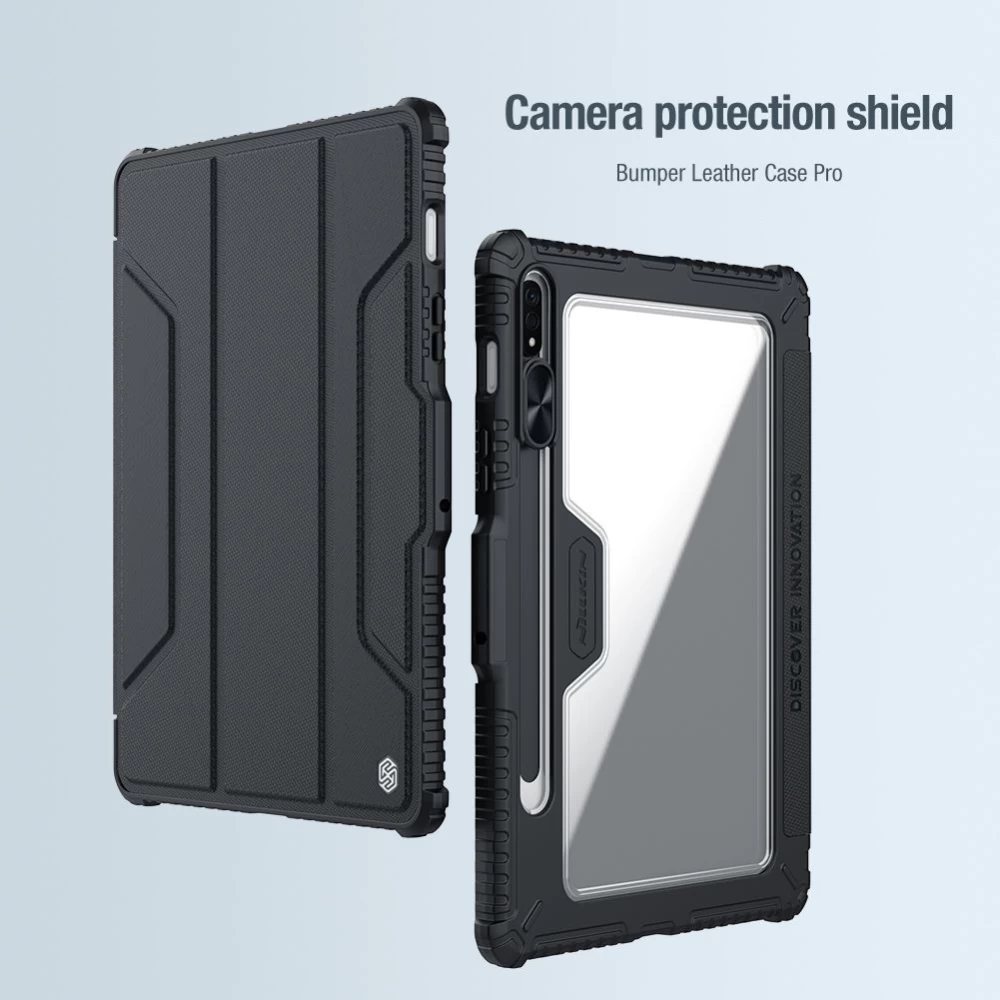 Samsung Galaxy Tab S8 чехол для планшетa синий Nillkin Bumper Leather  Pro