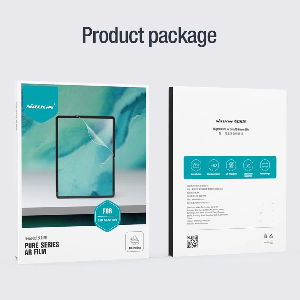 Samsung Galaxy Tab S8 Ultra защитное стекло для планшета  NILLKIN PURE SERIES AR FILM