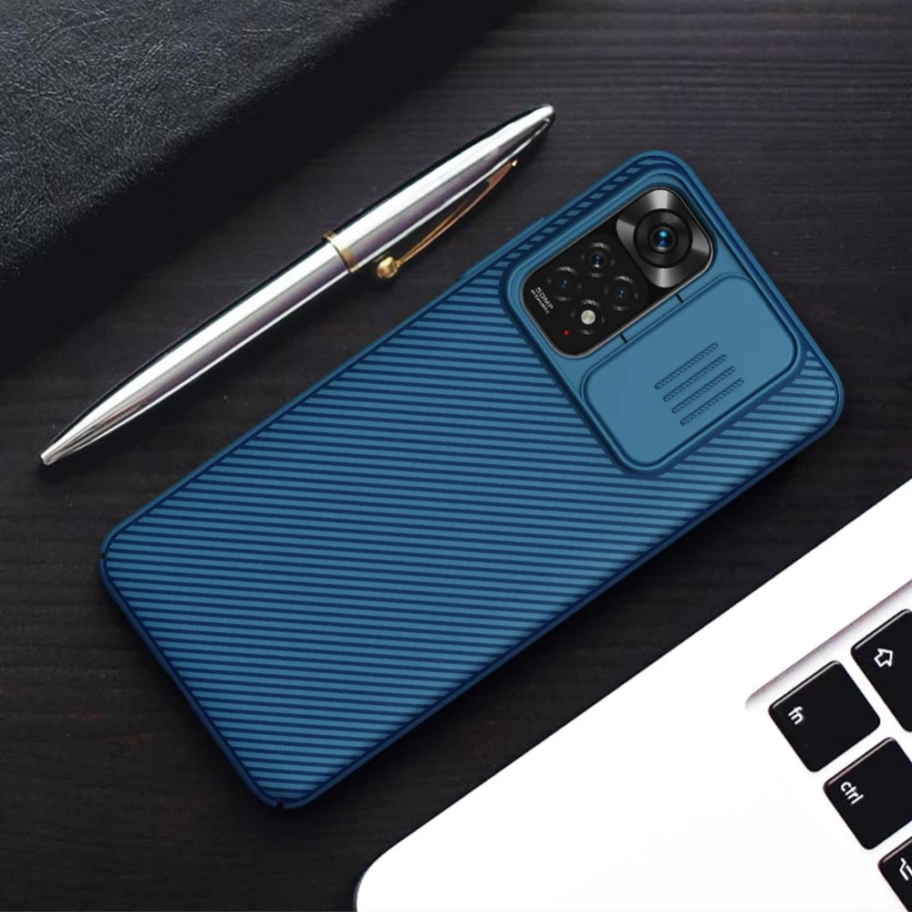 Xiaomi RedMi Note 11 Global dėklas Juoda Nillkin CamShield (Int.Edition)