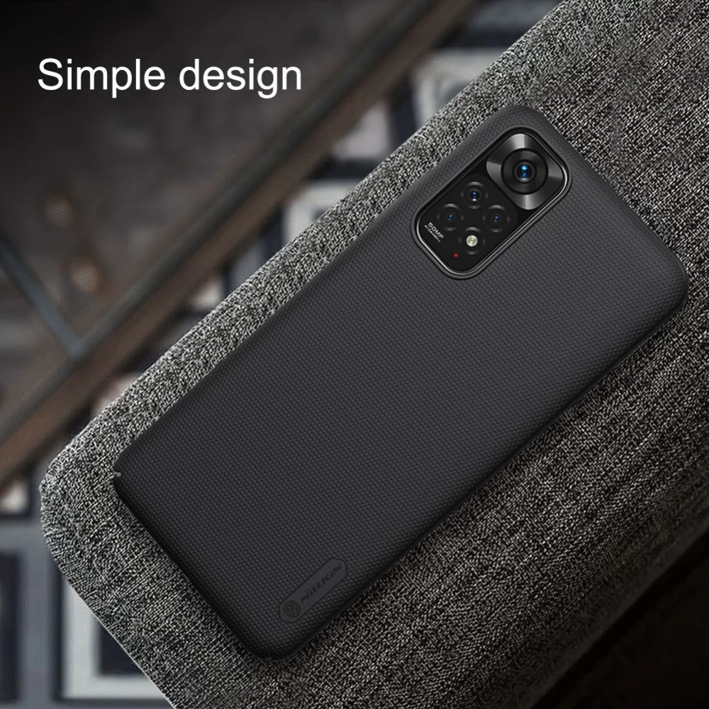 Xiaomi RedMi Note 11 Global dėklas mėlyna Nillkin Super Frosted Shield 