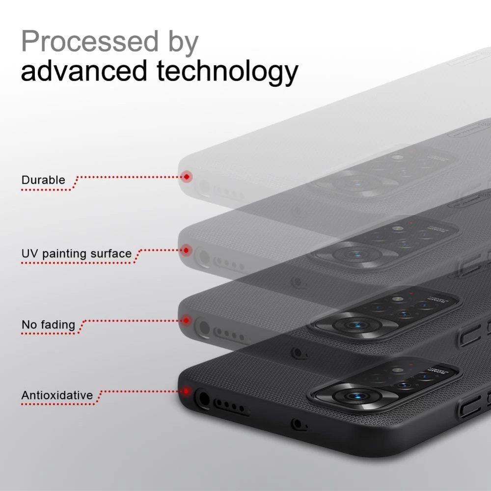 Xiaomi RedMi Note 11 Global dėklas mėlyna Nillkin Super Frosted Shield 