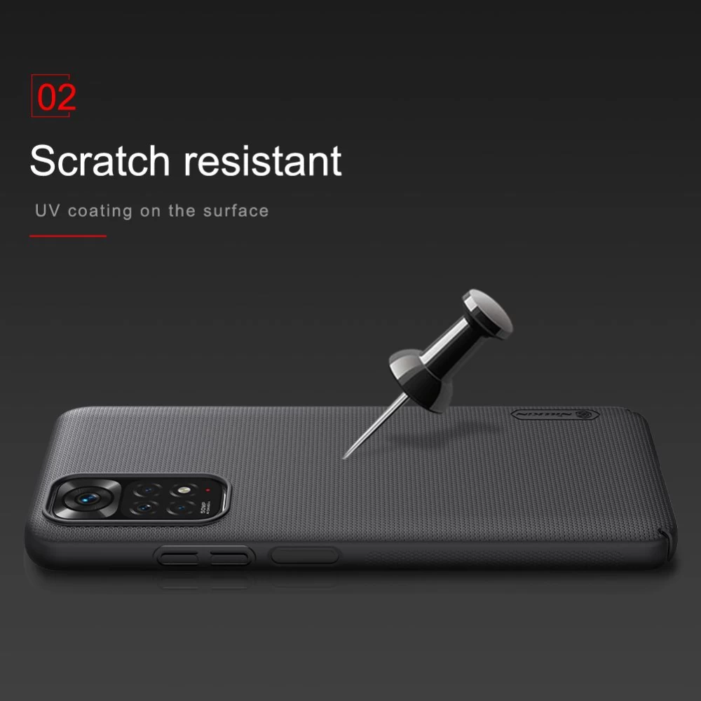 Xiaomi RedMi Note 11 Global dėklas mėlyna Nillkin Super Frosted Shield 