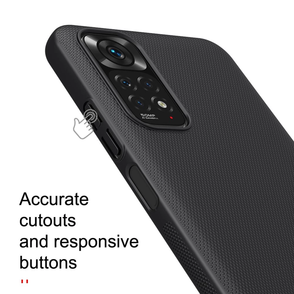 Xiaomi RedMi Note 11 Global dėklas mėlyna Nillkin Super Frosted Shield 