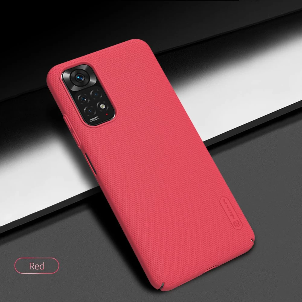 Xiaomi RedMi Note 11 Global dėklas mėlyna Nillkin Super Frosted Shield 