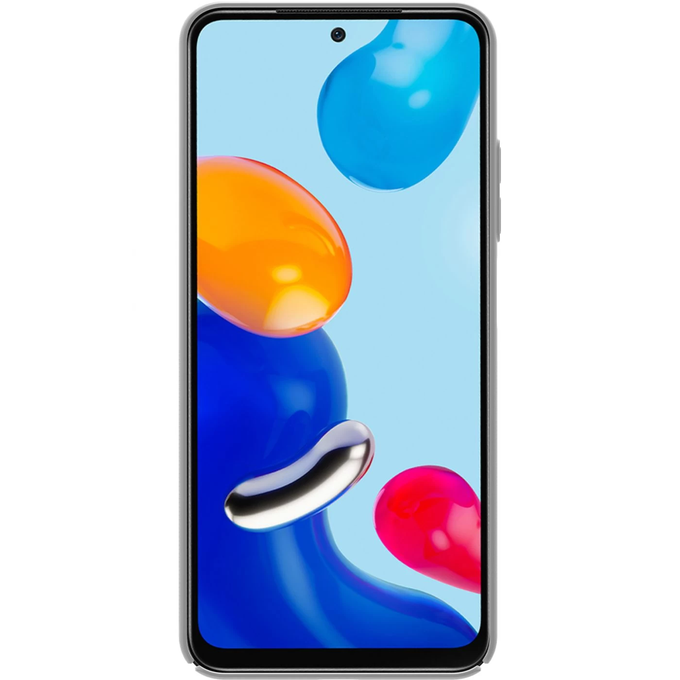 Xiaomi RedMi Note 11 Global dėklas baltas Nillkin Super Frosted Shield
