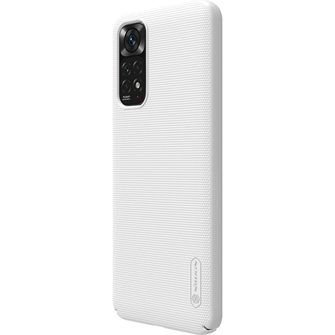 Xiaomi RedMi Note 11 Global dėklas baltas Nillkin Super Frosted Shield