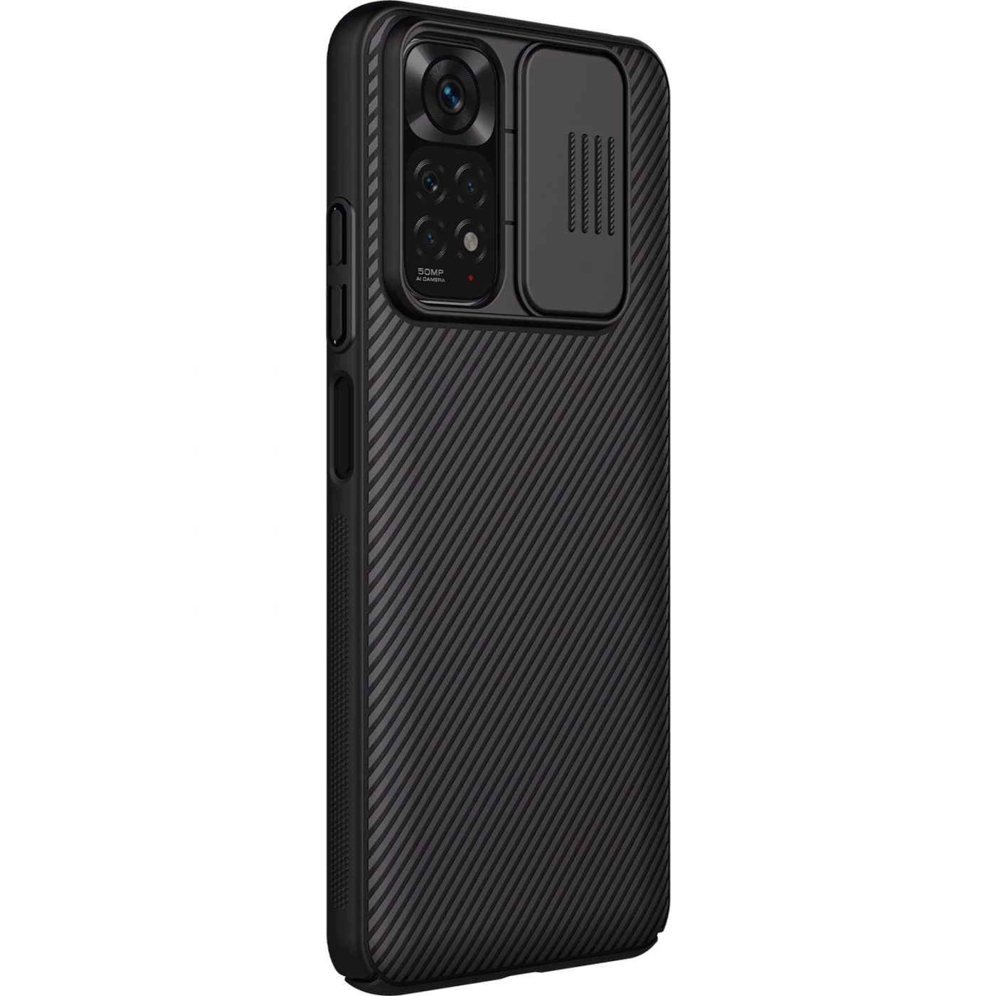 Xiaomi RedMi Note 11 Global dėklas Juoda Nillkin CamShield (Int.Edition)