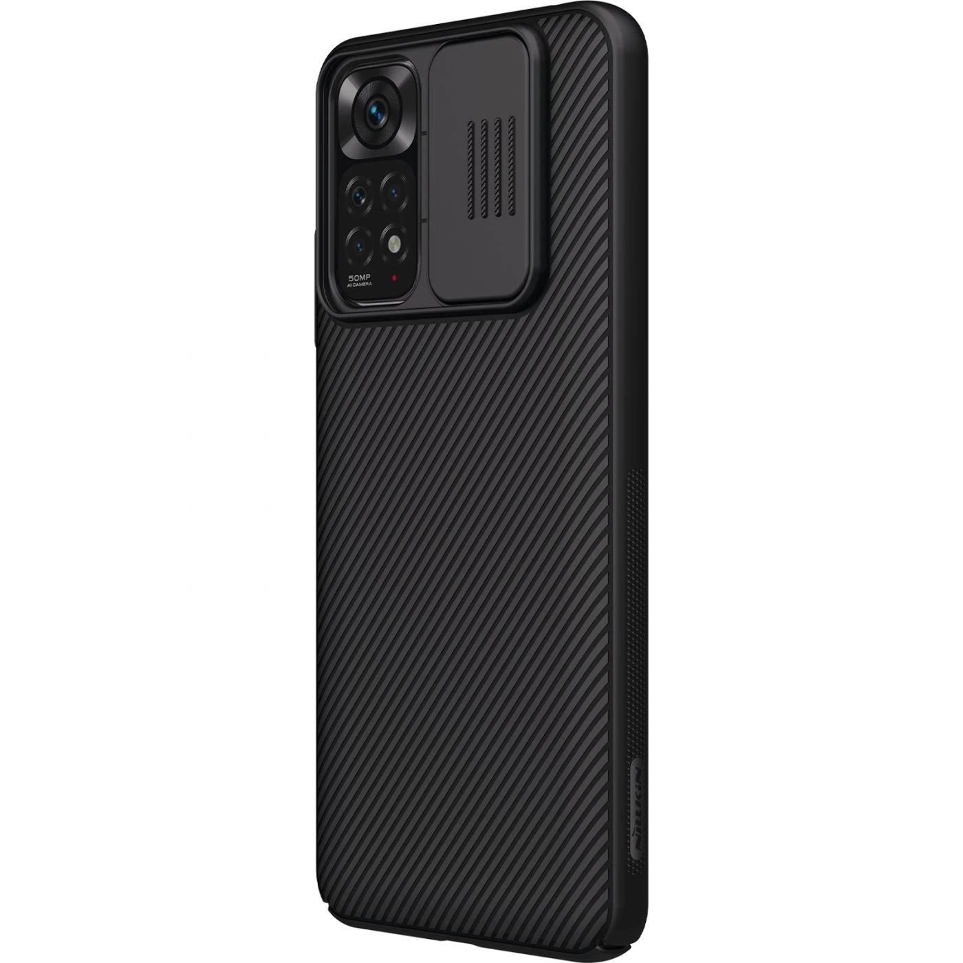 Xiaomi RedMi Note 11 Global dėklas Juoda Nillkin CamShield (Int.Edition)