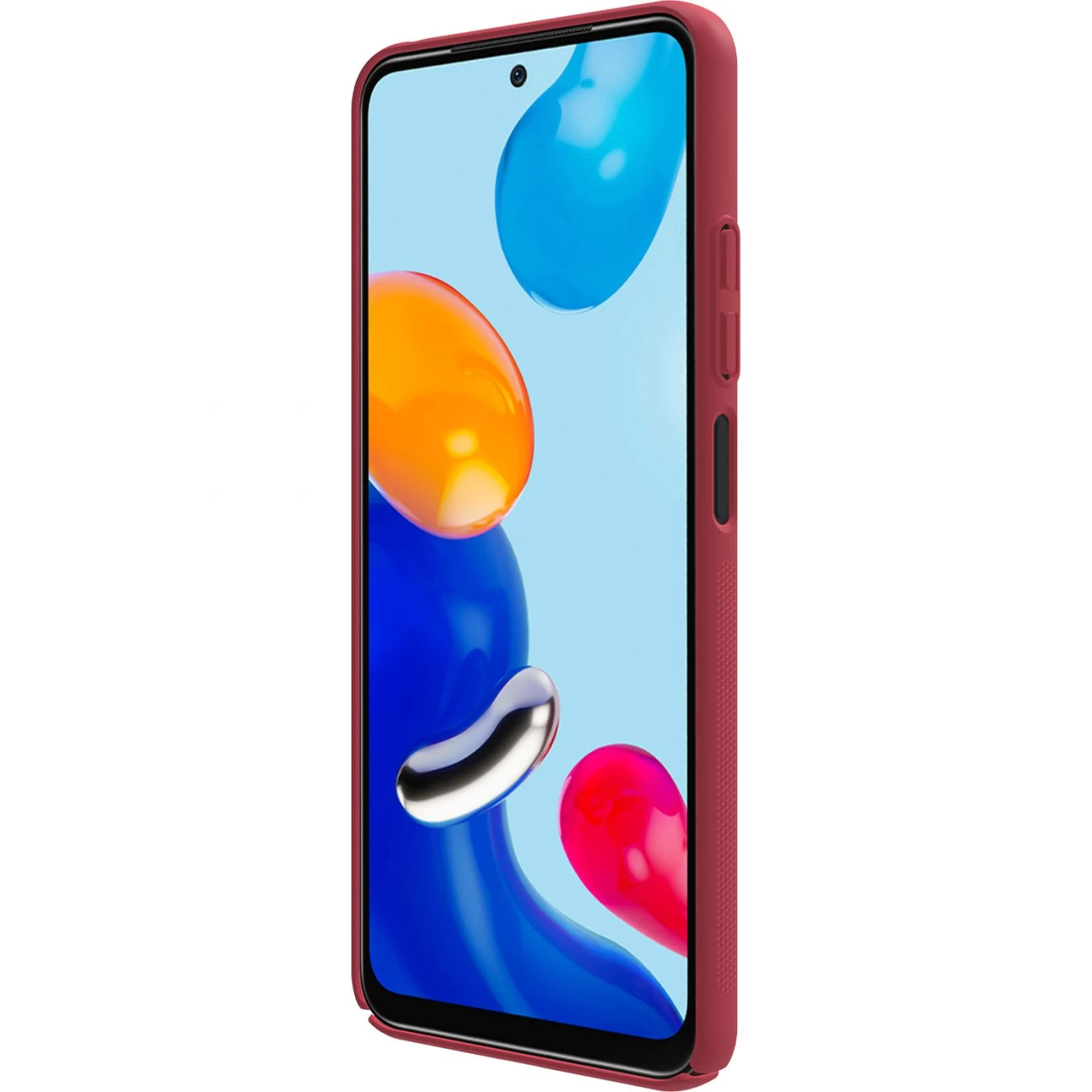 Xiaomi RedMi Note 11 Global dėklas raudonas Nillkin Super Frosted Shield
