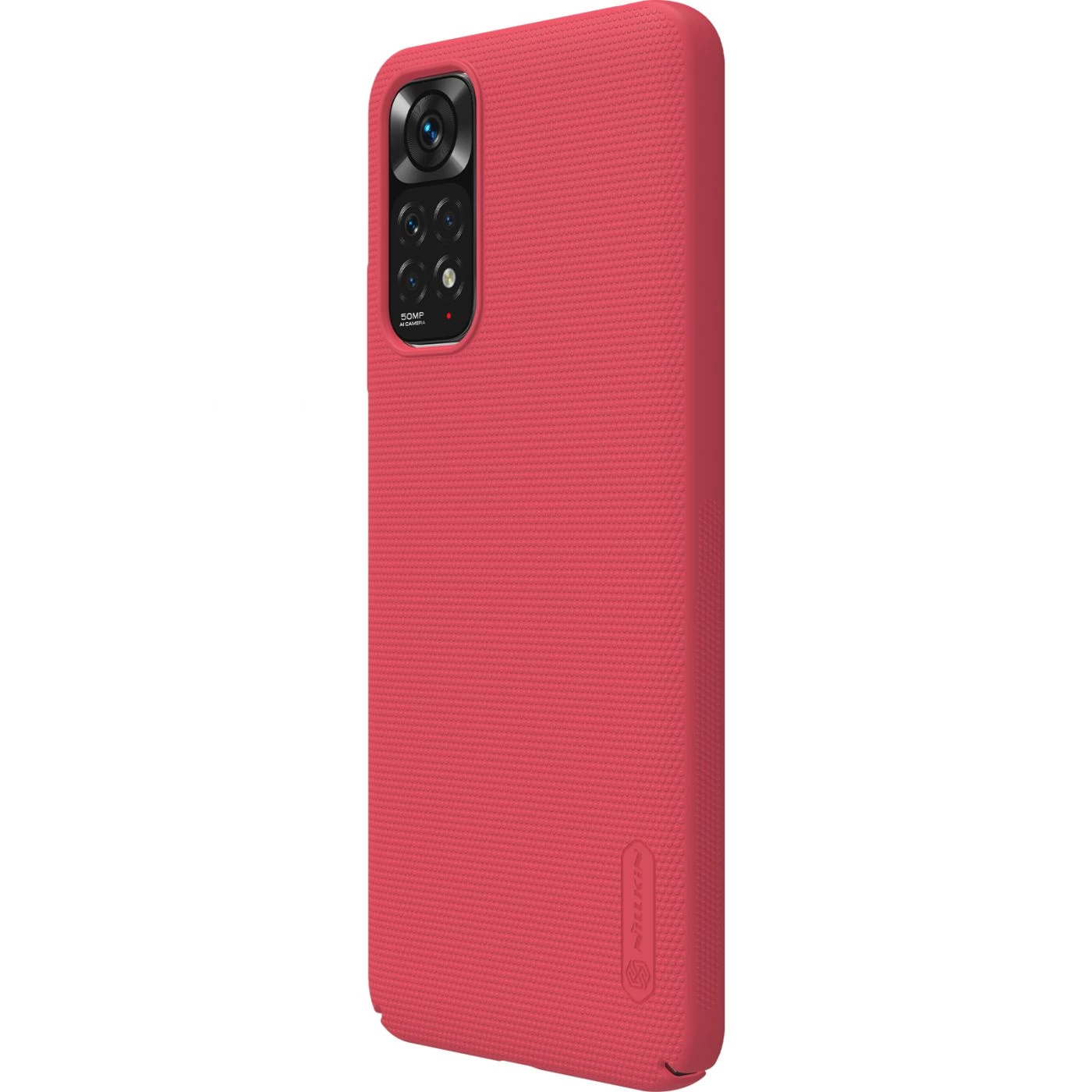 Xiaomi RedMi Note 11 Global dėklas raudonas Nillkin Super Frosted Shield