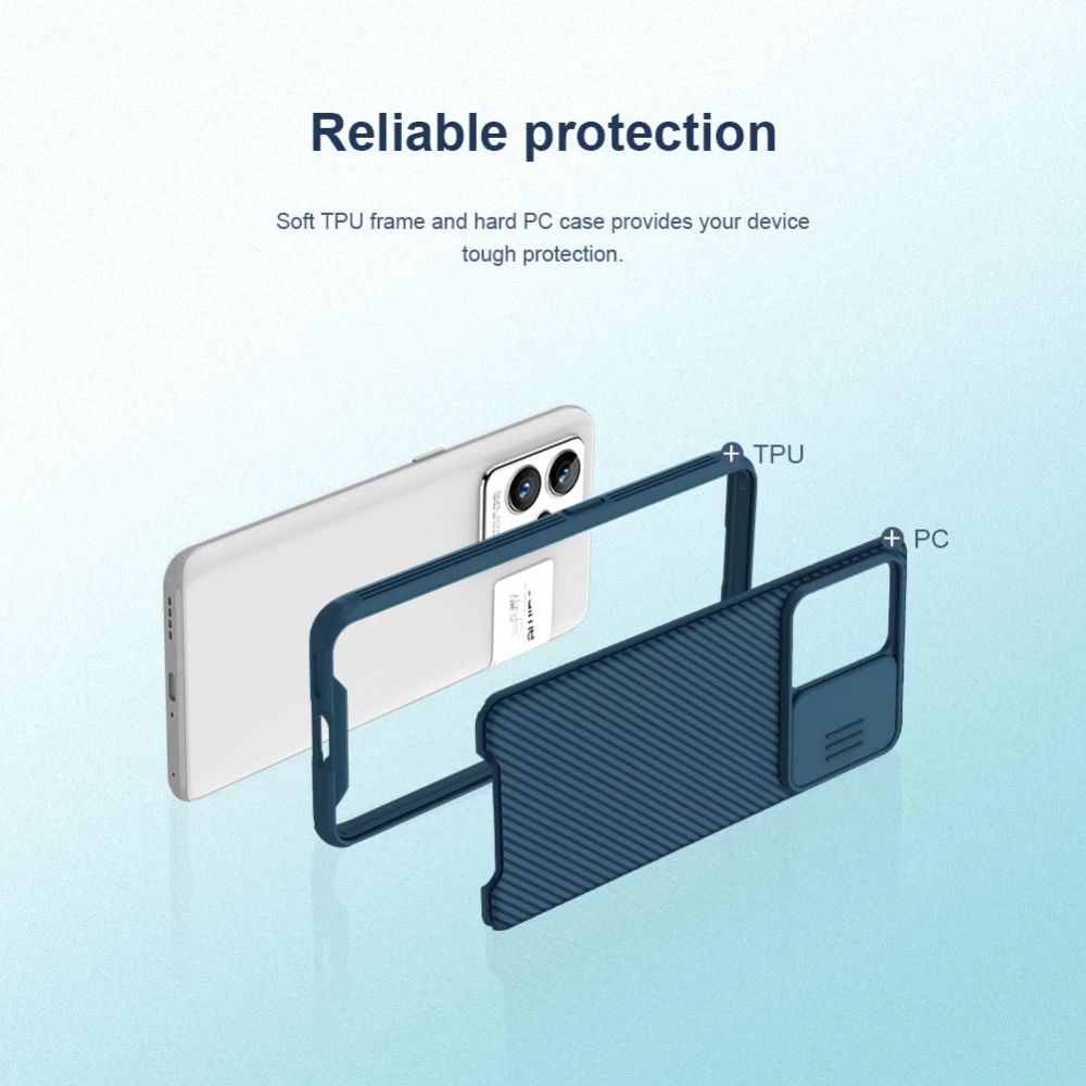 Oppo Realme GT2 Pro ümbris must Nillkin CamShield
