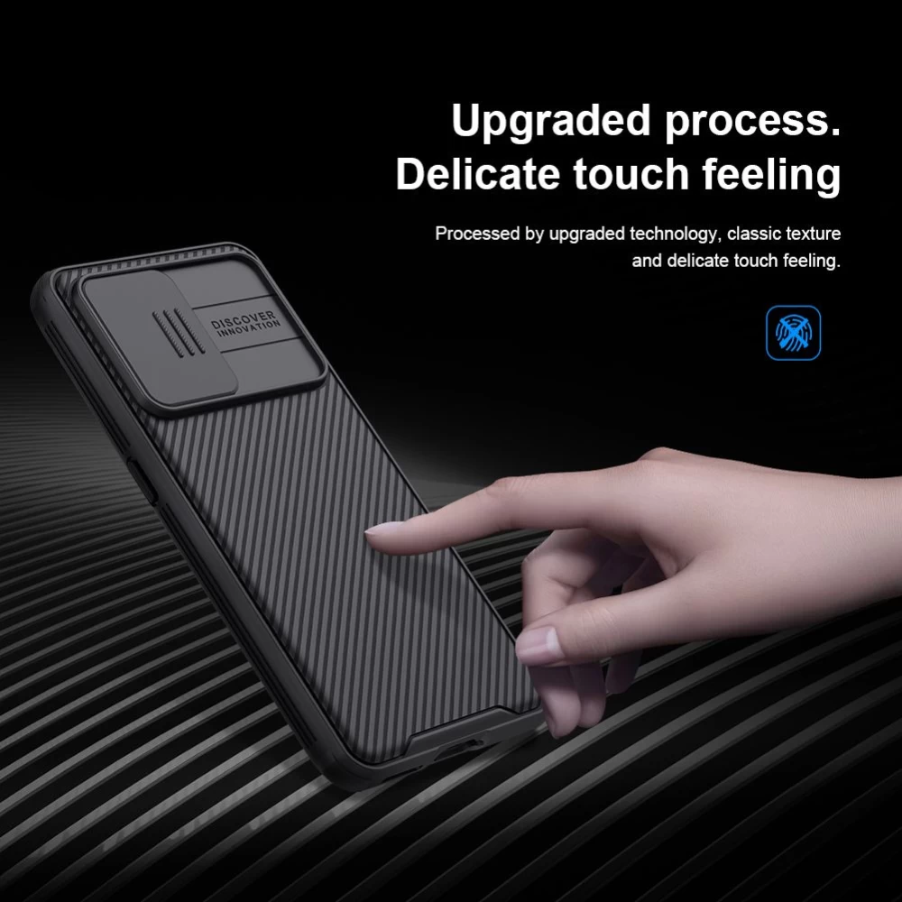 Oppo Realme GT2 Pro ümbris must Nillkin CamShield