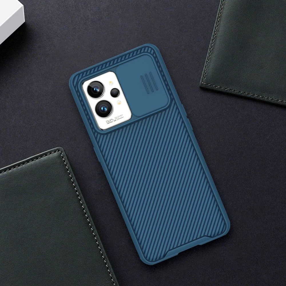 Oppo Realme GT2 Pro ümbris must Nillkin CamShield