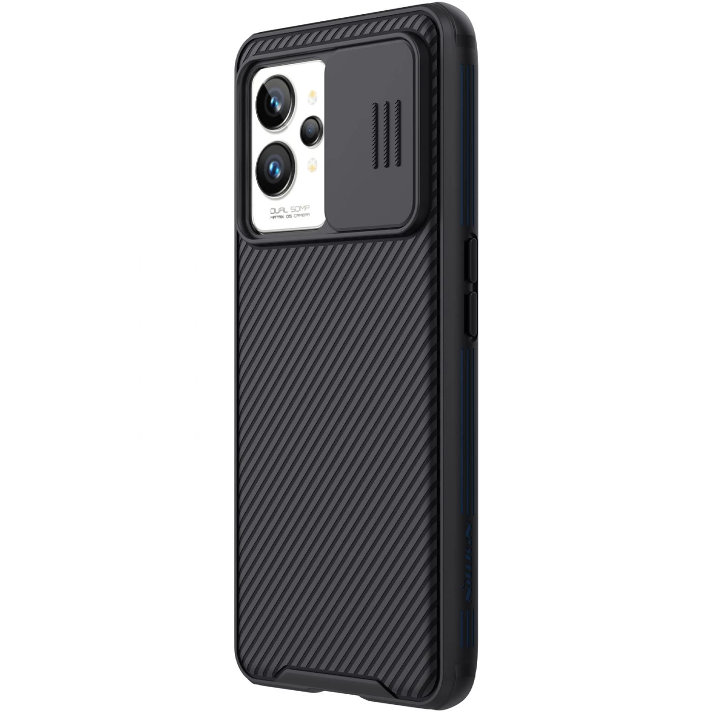 Oppo Realme GT2 Pro ümbris must Nillkin CamShield
