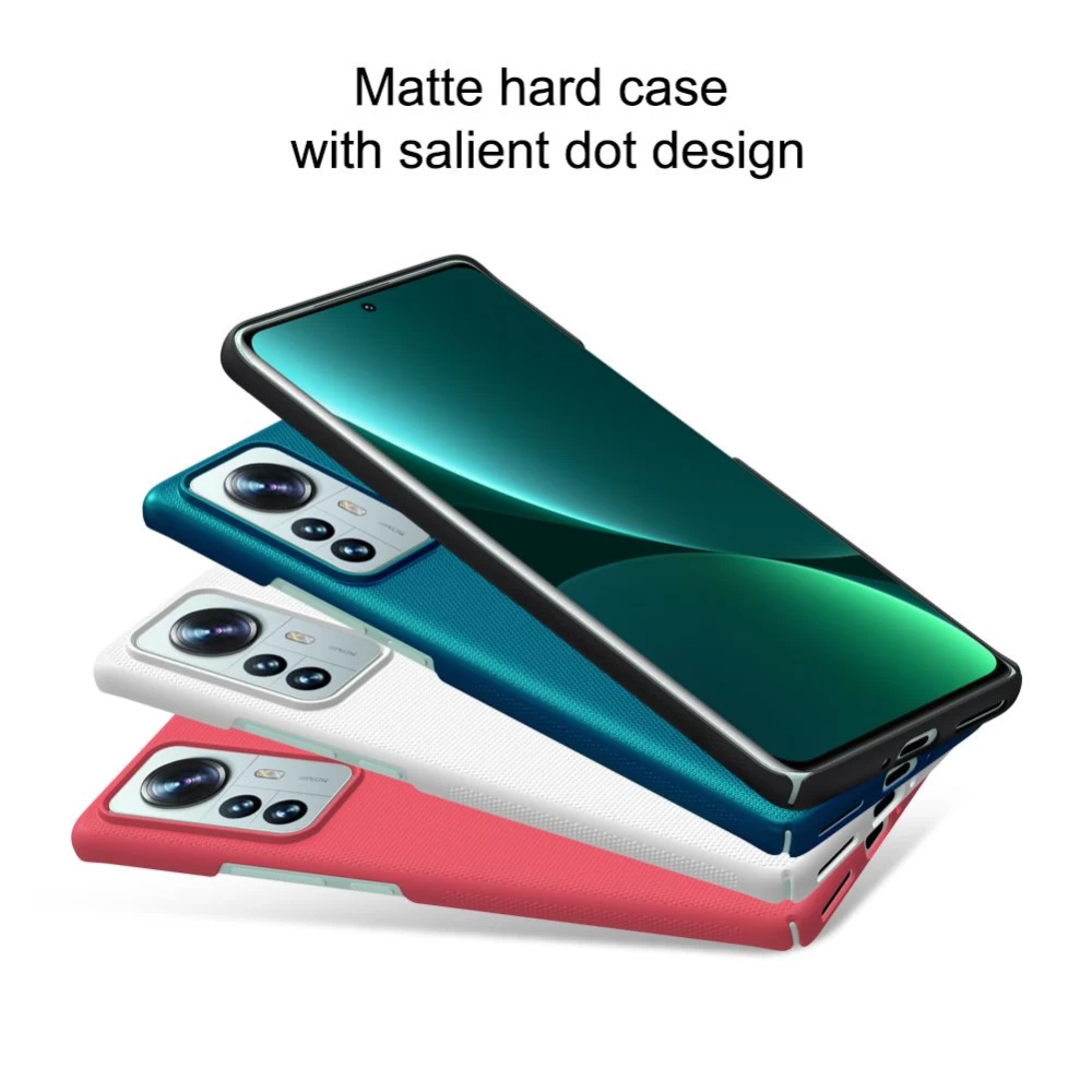 Xiaomi 12 Pro чехол белый Nillkin Super Frosted Shield