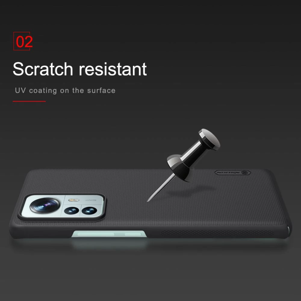 Xiaomi 12 Pro чехол белый Nillkin Super Frosted Shield