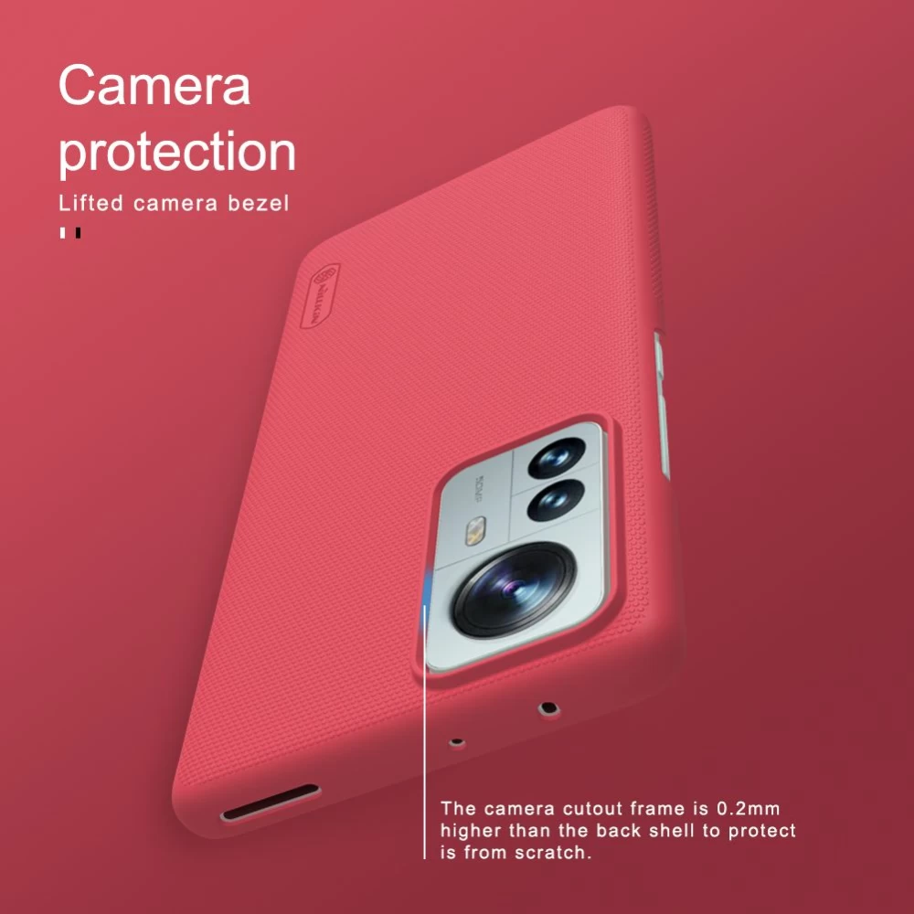 Xiaomi 12 Pro чехол белый Nillkin Super Frosted Shield