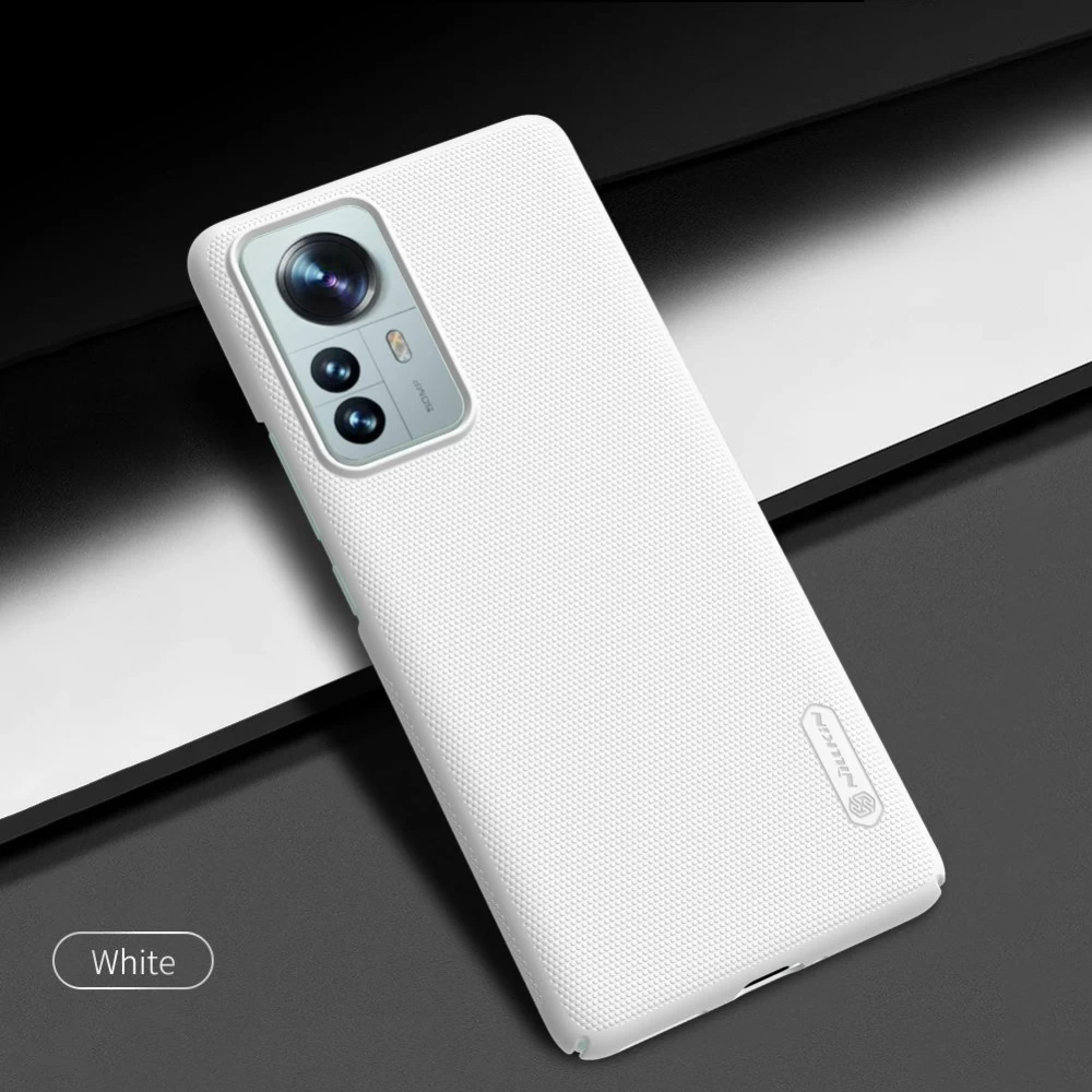 Xiaomi 12 Pro чехол белый Nillkin Super Frosted Shield
