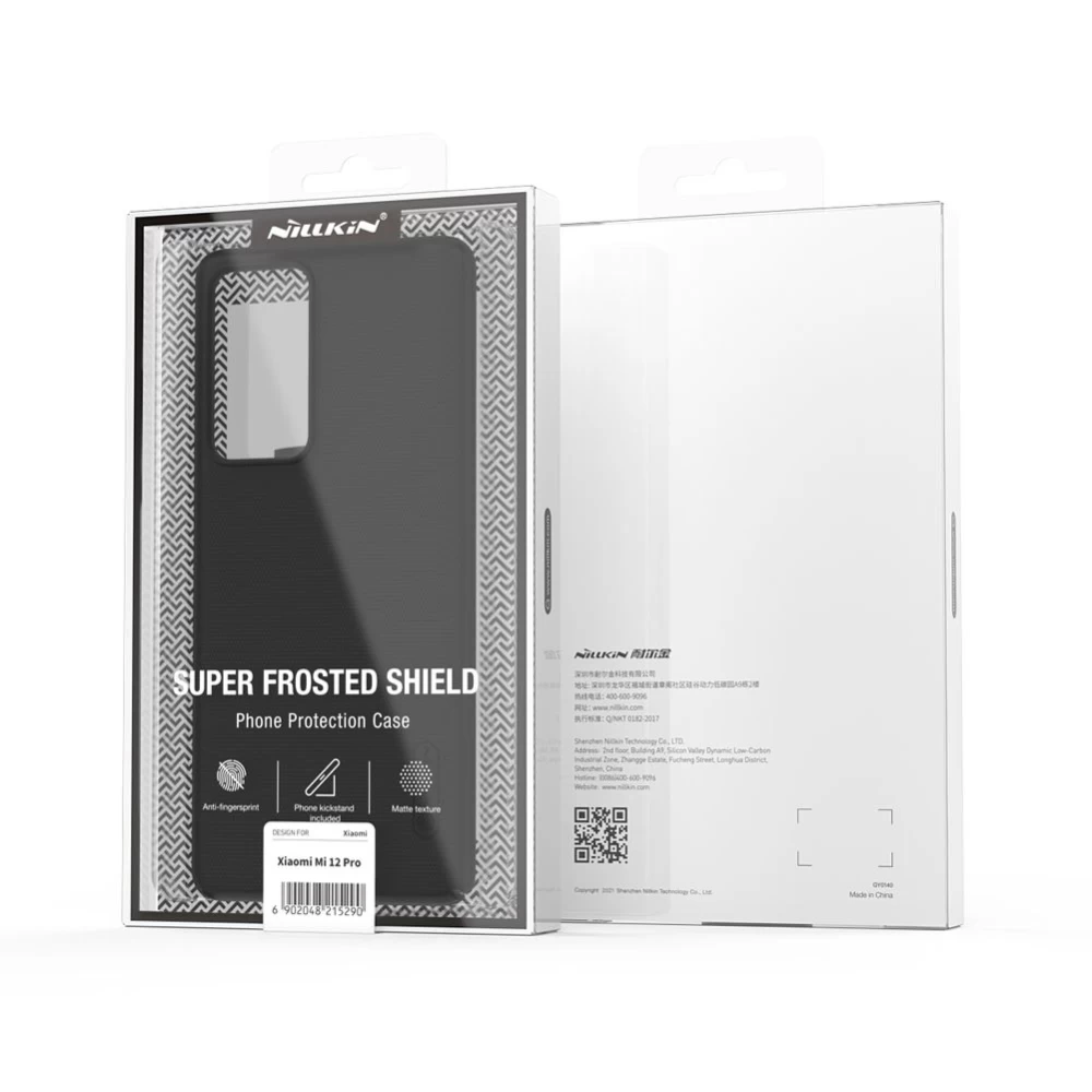 Xiaomi 12 Pro чехол белый Nillkin Super Frosted Shield