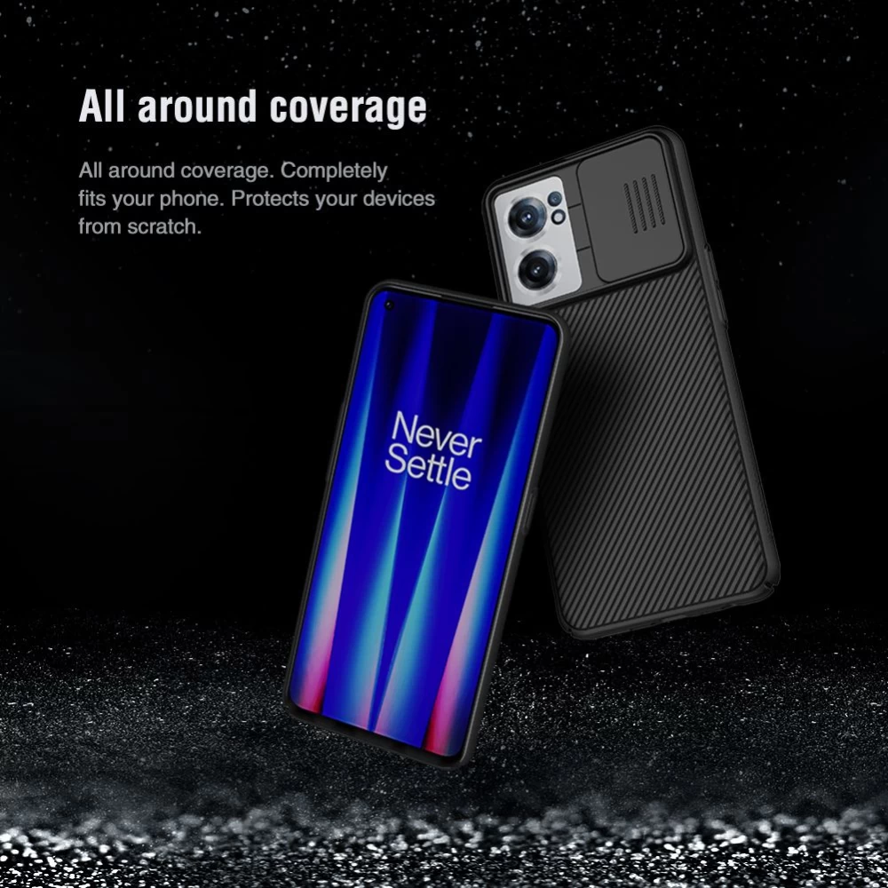 OnePlus Nord CE 2 5G ümbris must Nillkin CamShield CE2