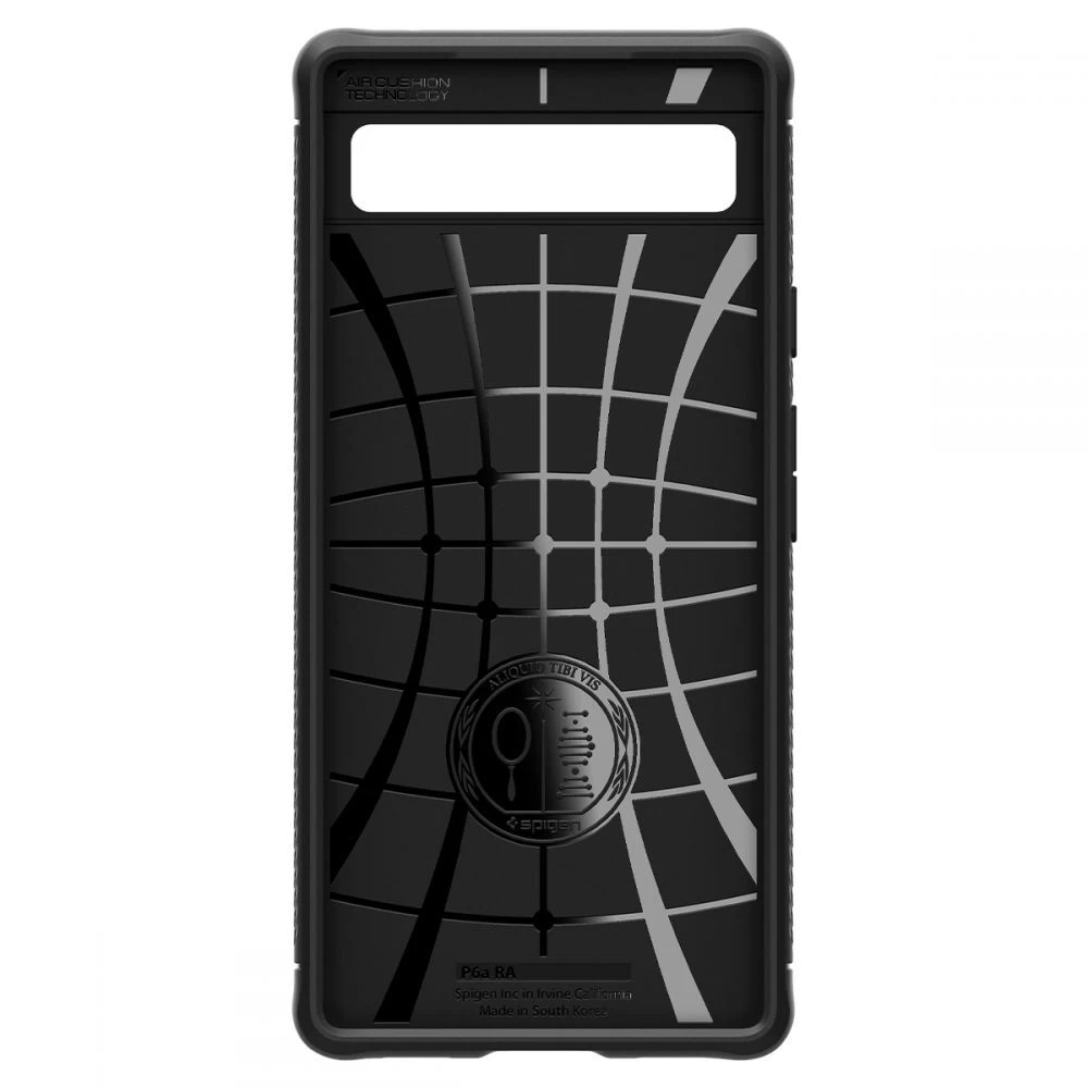 Google Pixel 6A case black SPIGEN Rugged Armor