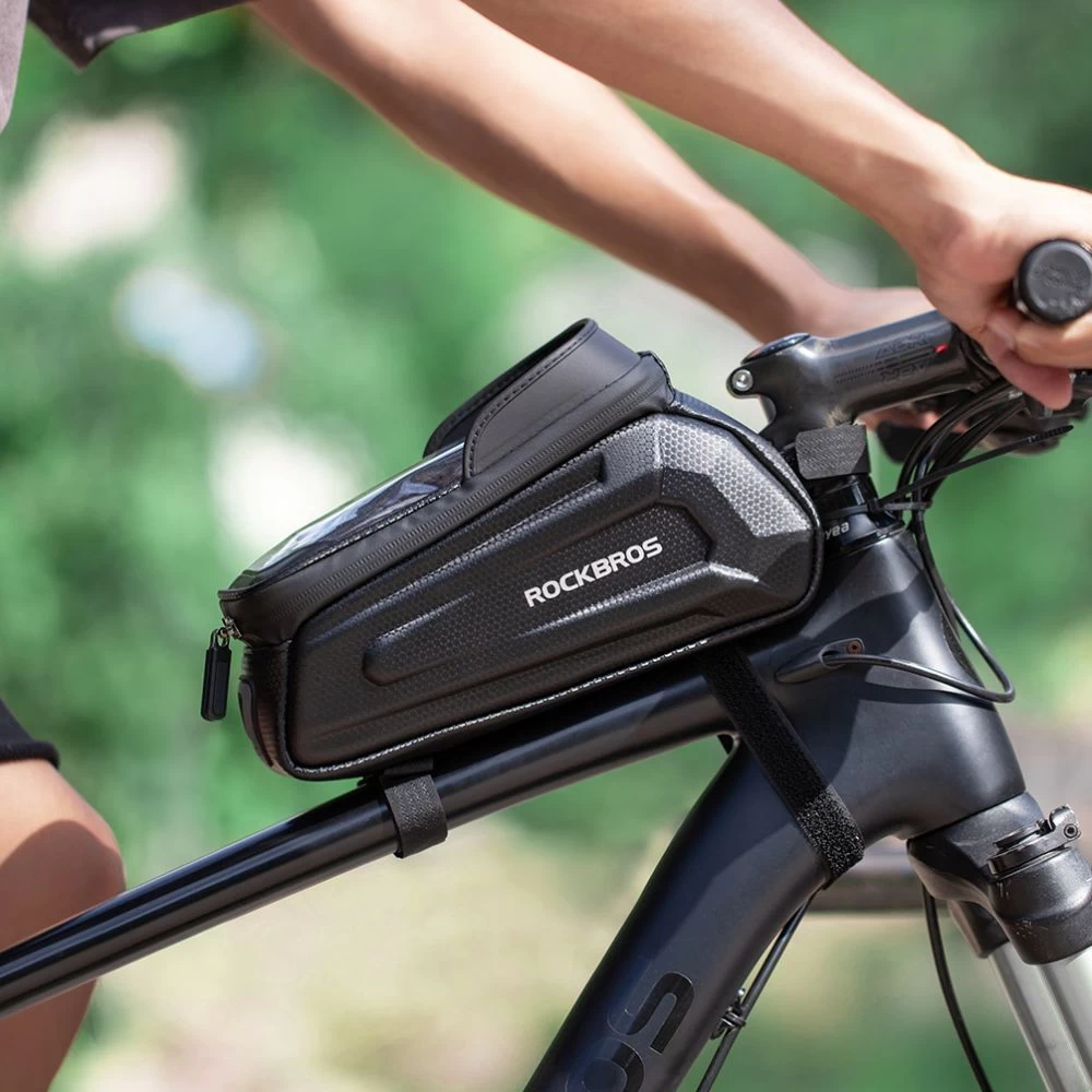 Puhelinteline pyörään  ROCKBROS Hardpouch Bike Mount M svart