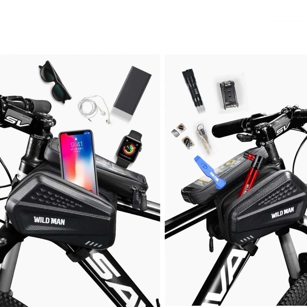 Puhelinteline pyörään  WILDMAN Hardpouch Bike Mount XXL svart