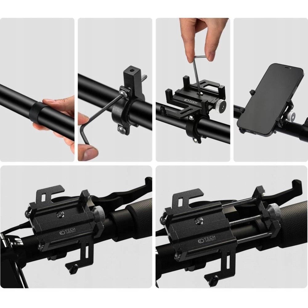 Держатели телефона на велосипед  TECH-PROTECT ALUPRO Universal Bike Mount черный