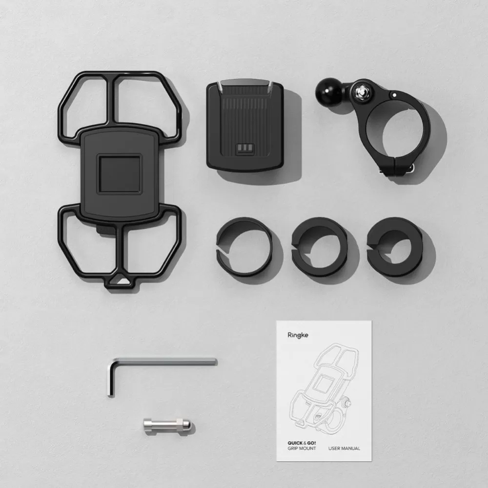 Держатели телефона на велосипед  RINGKE QUICK & GO BIKE MOUNT черный