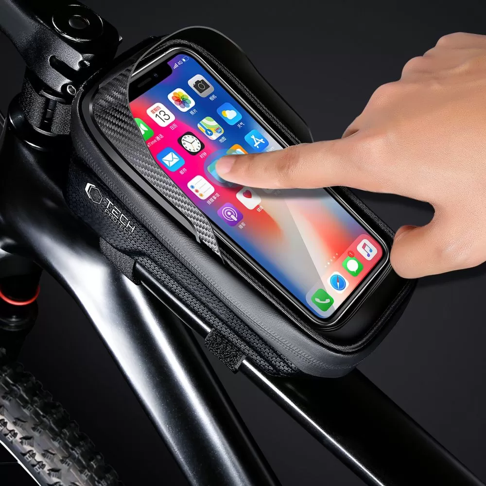 Puhelinteline pyörään  skal, fodral svart TECH-PROTECT V2 UNIVERSAL BIKE MOUNT ”M”