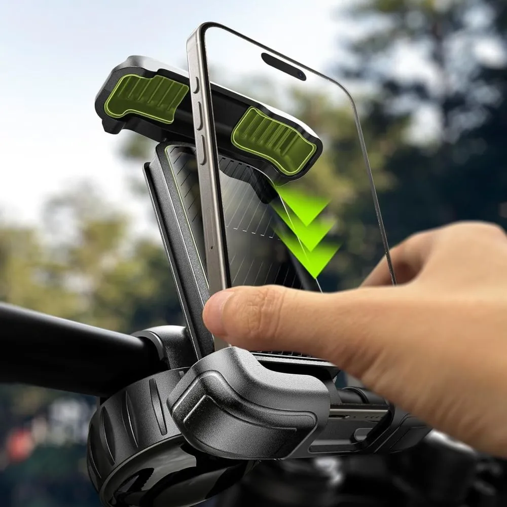 Jalgratta telefonihoidikud  TECH-PROTECT V6 UNIVERSAL BIKE & MOTORCYCLE MOUNT Telefonitarvikud must