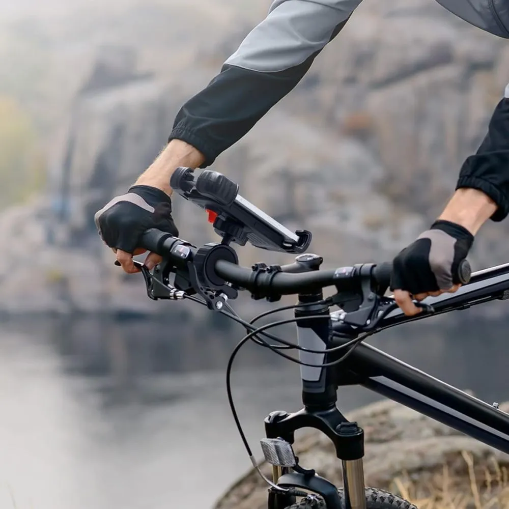 Puhelinteline pyörään  TECH-PROTECT V7 UNIVERSAL BIKE & MOTORCYCLE MOUNT Puhelintarvikkeet musta