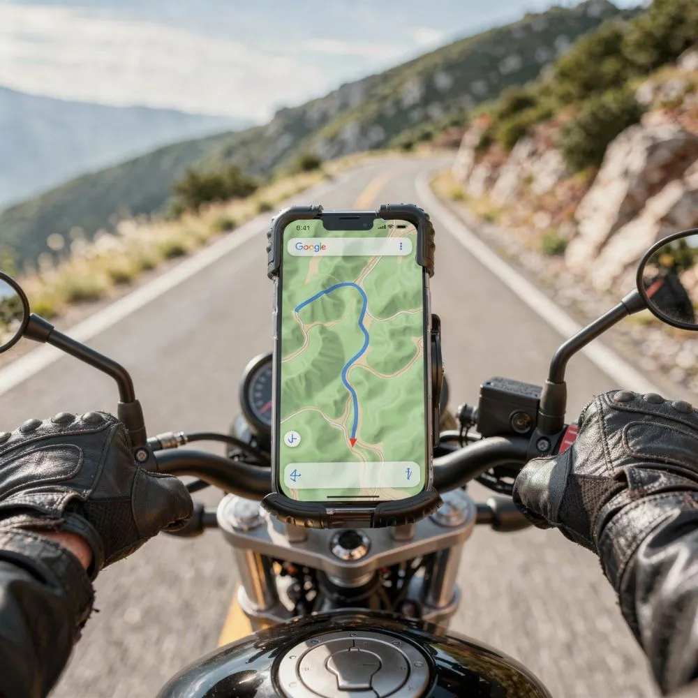 Puhelinteline pyörään  TECH-PROTECT V7 UNIVERSAL BIKE & MOTORCYCLE MOUNT Puhelintarvikkeet musta