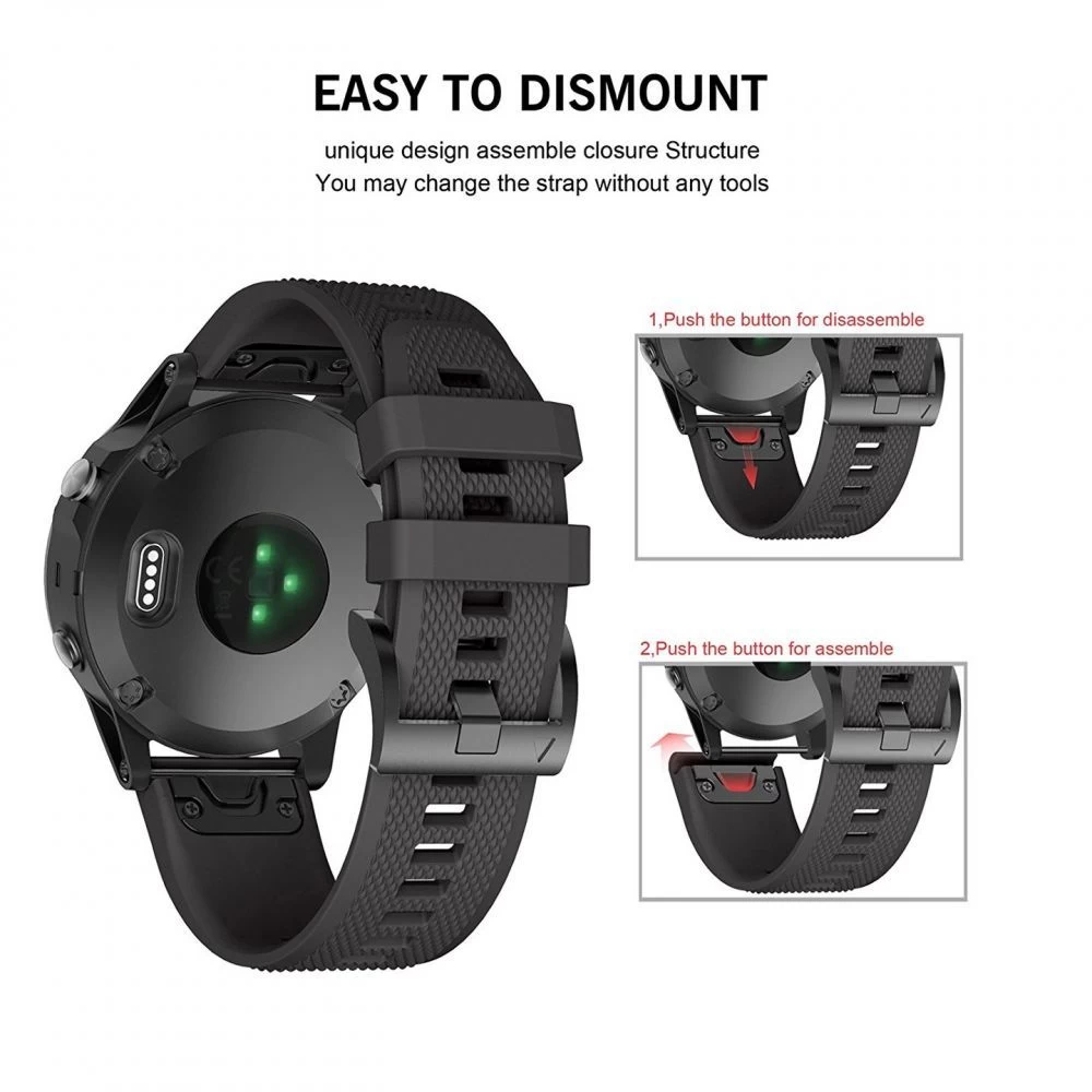 Garmin Fenix rihm must TECH-PROTECT Smooth 5 / 6 PRO 7 (22mm)