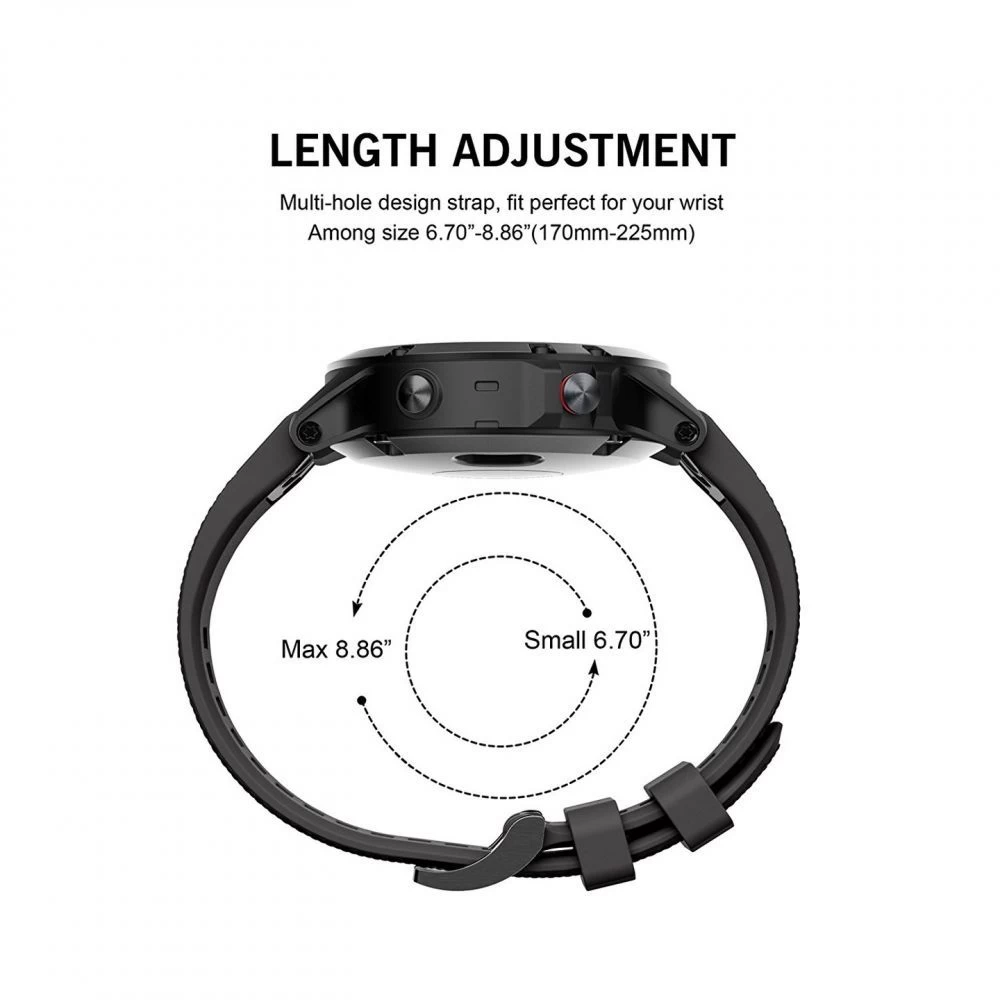 Garmin Fenix rihm must TECH-PROTECT Smooth 5 / 6 PRO 7 (22mm)