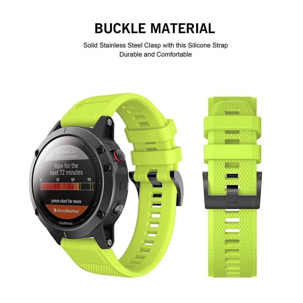 Garmin Fenix rihm roheline TECH-PROTECT Smooth 5 / 6 PRO 7 (22mm)