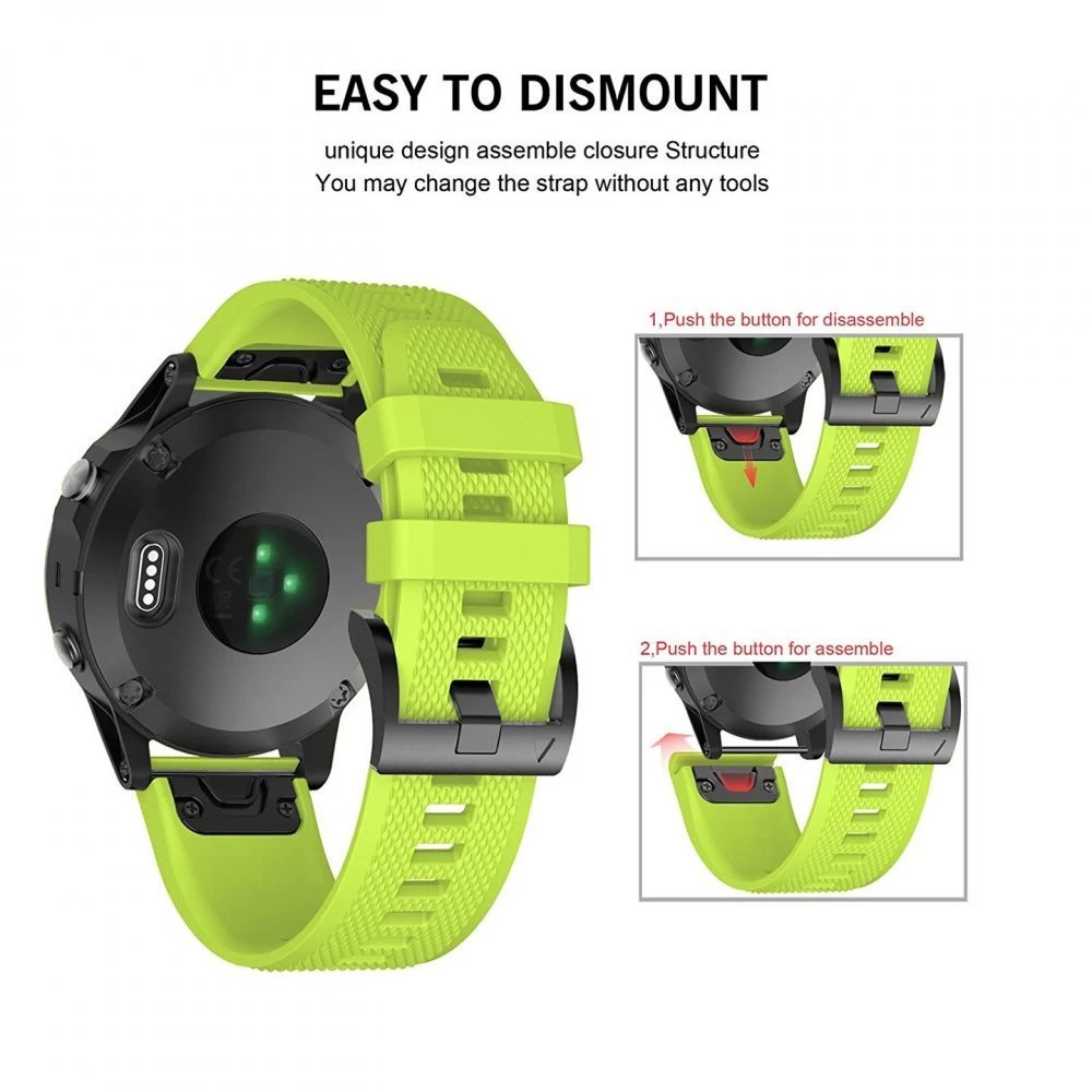 Garmin Fenix rihm roheline TECH-PROTECT Smooth 5 / 6 PRO 7 (22mm)