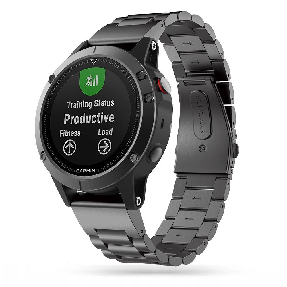Garmin Fenix dirželis Juoda TECH-PROTECT Stainless 5 / 6 PRO 7 (22mm)