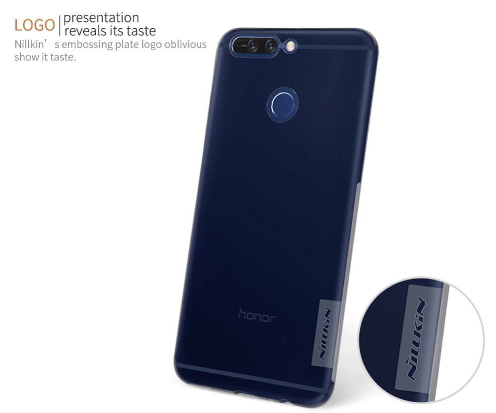 Honor 8 Pro/V9 vāciņš caurspīdīgs brūns TPU  Huawei Pro