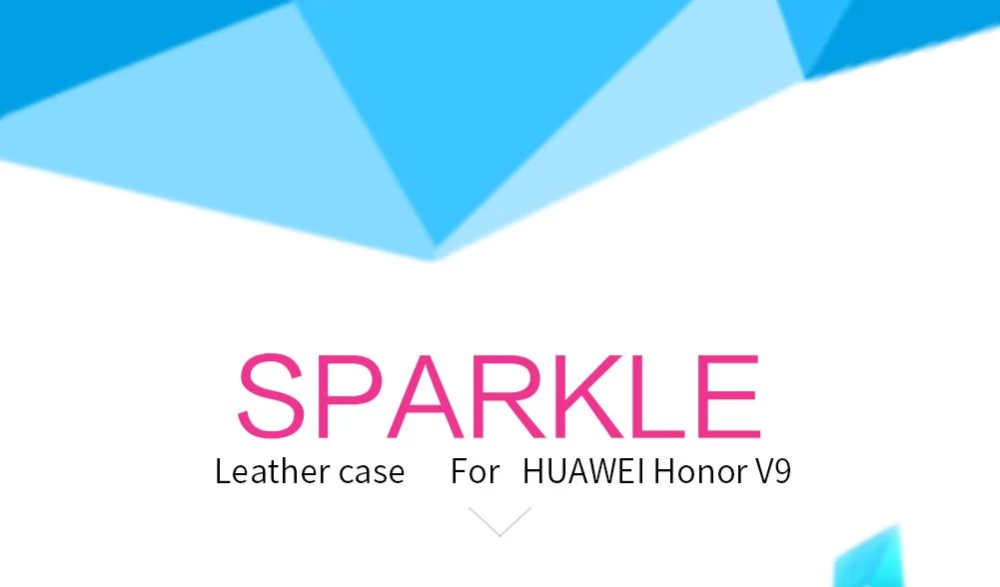Honor 8 Pro/V9 dėklas rožinis Sparkle Leather  Huawei Pro
