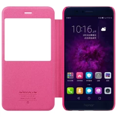 Honor 8 Pro/V9 dėklas rožinis Sparkle Leather  Huawei Pro