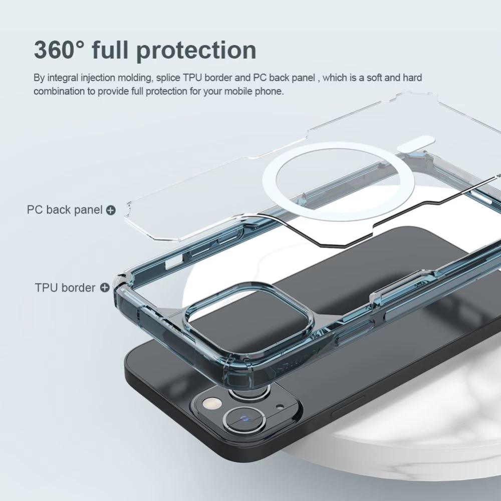 Apple iPhone 14 vāciņš caurspīdīgs Nillkin TPU Pro Magnetic