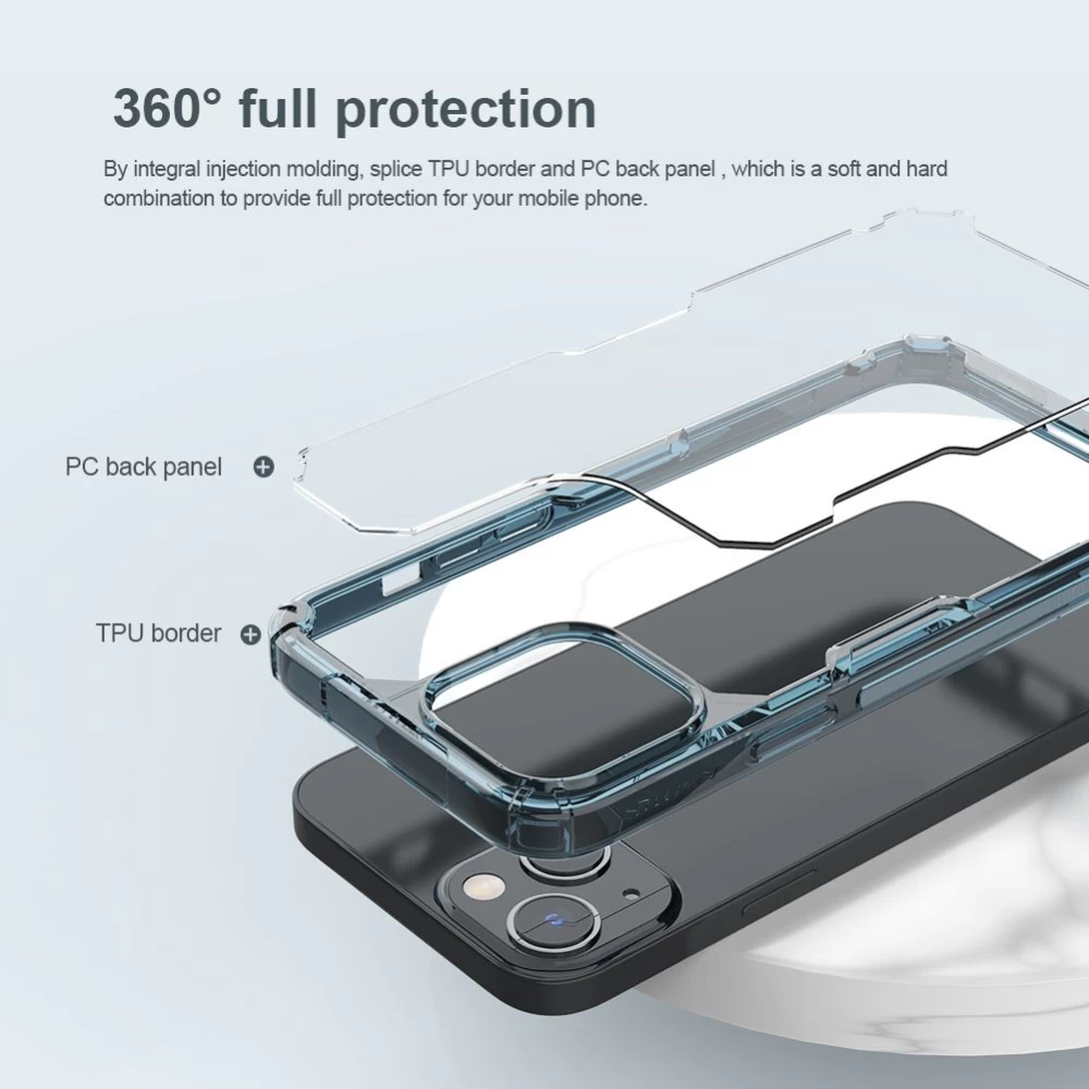 Apple iPhone 14 case transparent Nillkin TPU Pro