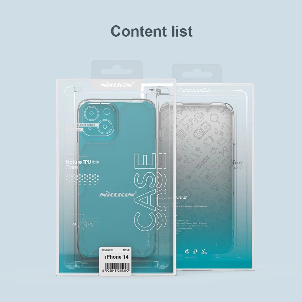Apple iPhone 14 case transparent Nillkin TPU Pro